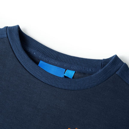 Sweatshirt til børn str. 116 marinemeleret