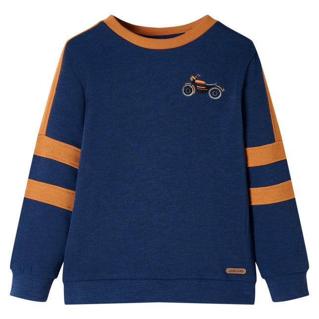 Sweatshirt til børn str. 116 indigoblå