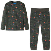 Pyjamas til børn str. 140 kakifarvet