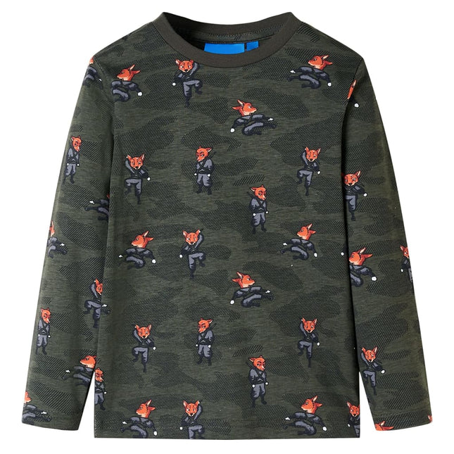 Pyjamas til børn str. 140 kakifarvet