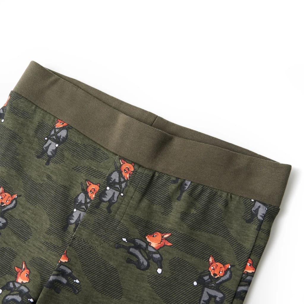Pyjamas til børn str. 140 kakifarvet
