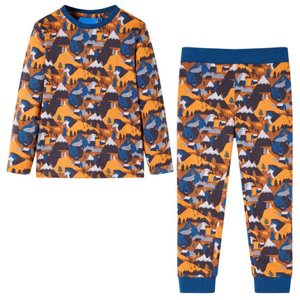 Pyjamas til børn str. 92 cognacfarvet