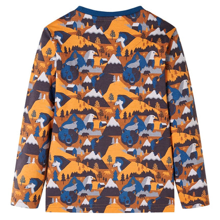 Pyjamas til børn str. 116 cognacfarvet