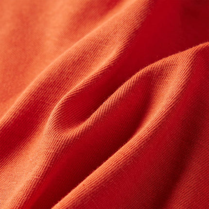 Langærmet T-shirt til børn str. 92 orange