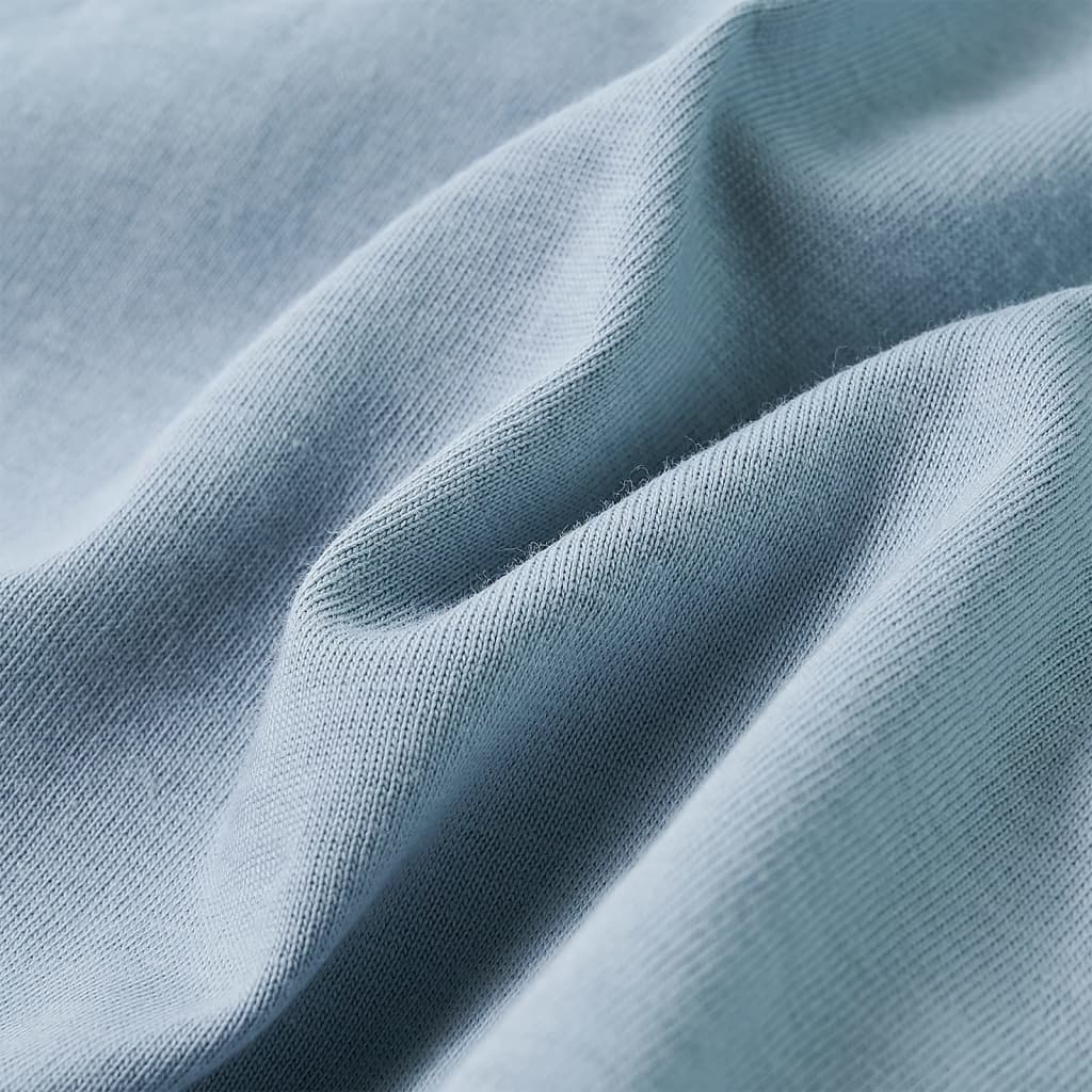 Langærmet T-shirt til børn str. 92 lyseblå