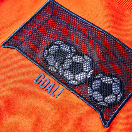 Langærmet T-shirt til børn str. 104 orange