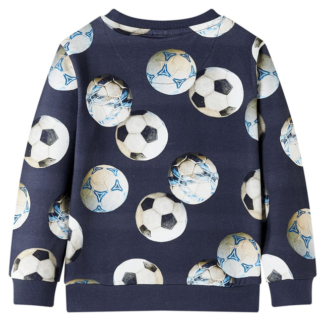 Sweatshirt til børn str. 116 marineblå