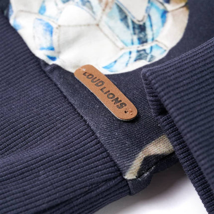 Sweatshirt til børn str. 116 marineblå