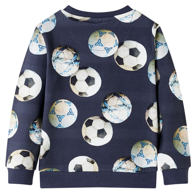 Sweatshirt til børn str. 128 marineblå