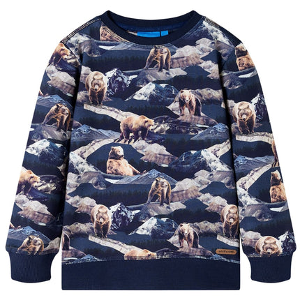 Sweatshirt til børn str. 140 marineblå