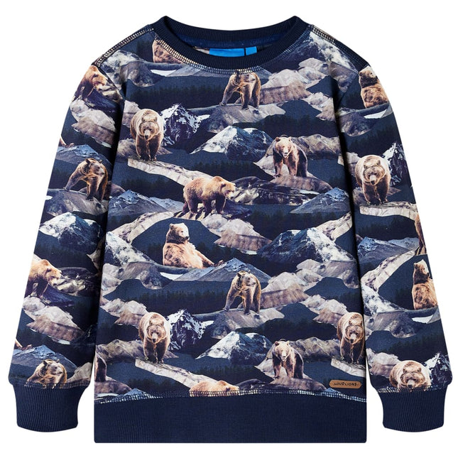 Sweatshirt til børn str. 140 marineblå