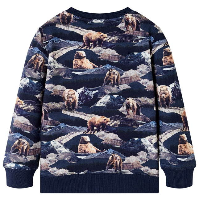 Sweatshirt til børn str. 140 marineblå