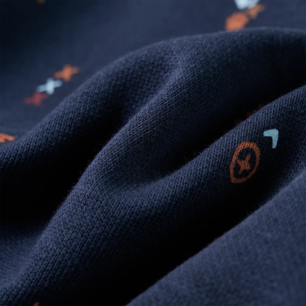 Sweatshirt til børn str. 92 ræv mørk blåmeleret