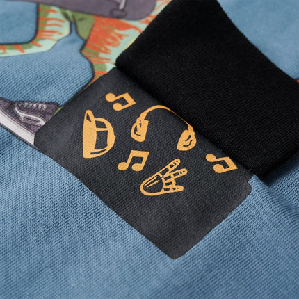 Langærmet T-shirt til børn str. 92 lyseblå