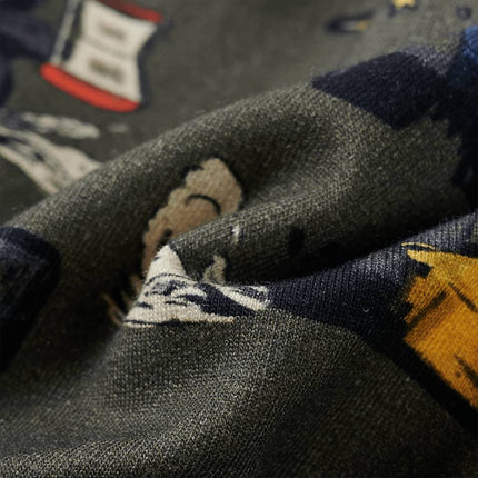 Sweatshirt til børn str. 104 kakifarvet