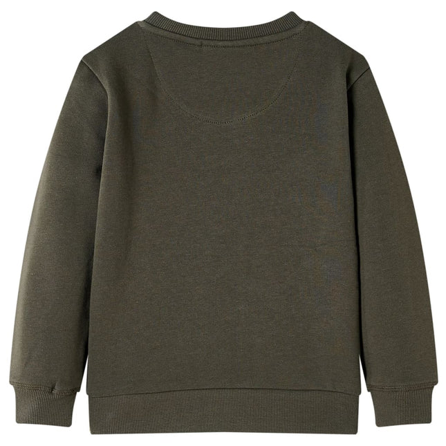 Sweatshirt til børn str. 140 kakifarvet