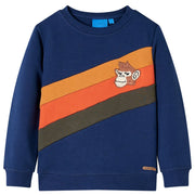 Sweatshirt til børn str. 116 marineblå
