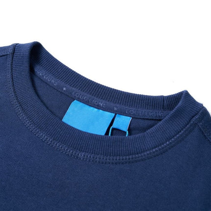 Sweatshirt til børn str. 116 marineblå