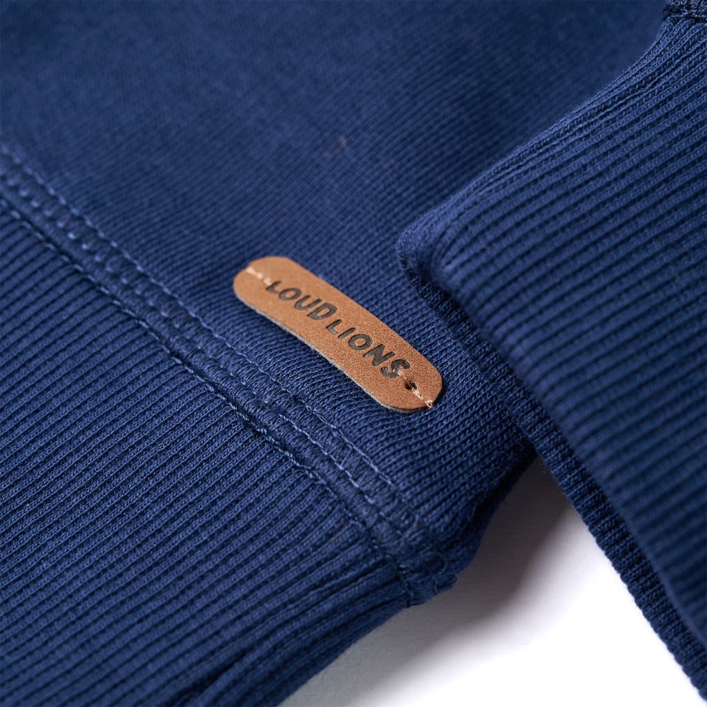 Sweatshirt til børn str. 116 marineblå