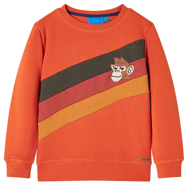 Sweatshirt til børn str. 104 orange