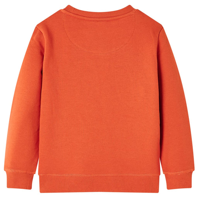 Sweatshirt til børn str. 104 orange