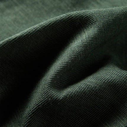 Langærmet T-shirt til børn str. 92 cm mørkegrøn