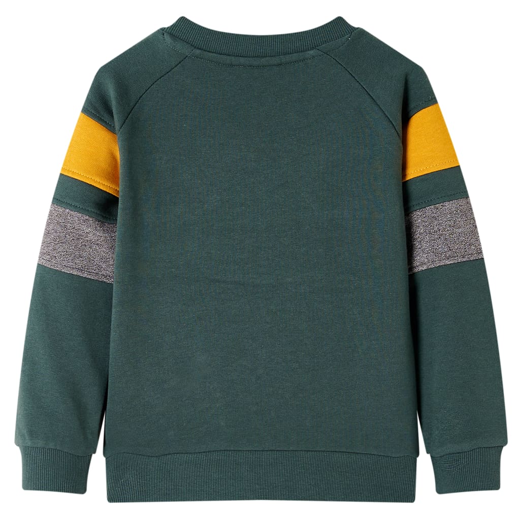 Sweatshirt til børn str. 116 mørkegrøn