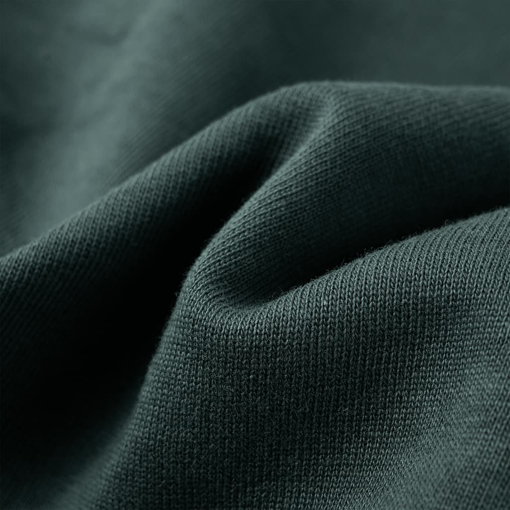 Sweatshirt til børn str. 116 mørkegrøn