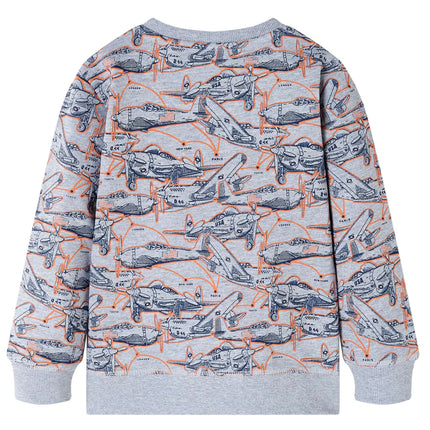 Sweatshirt til børn str. 92 gråmeleret