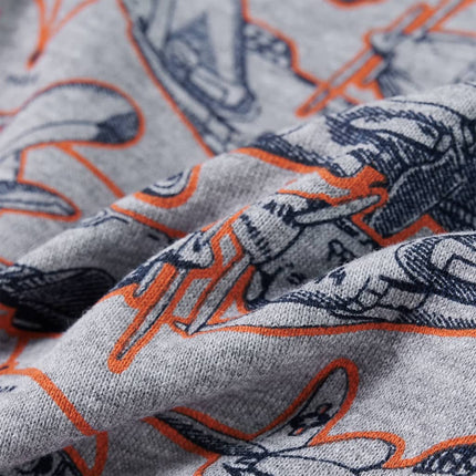 Sweatshirt til børn str. 104 gråmeleret