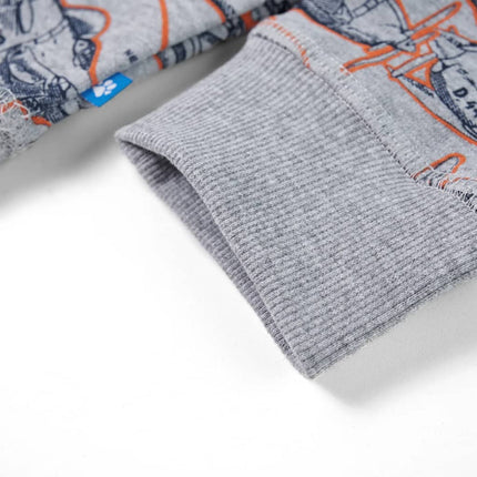 Sweatshirt til børn str. 128 gråmeleret