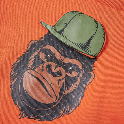 Sweatshirt til børn orange str. 104