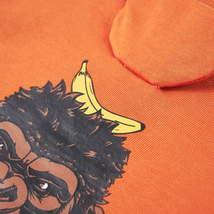 Sweatshirt til børn orange str. 128