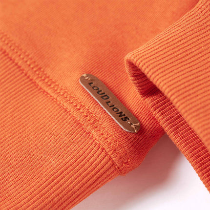 Sweatshirt til børn orange str. 128