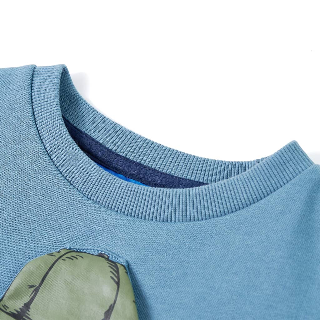 Sweatshirt til børn mellemblå str. 104