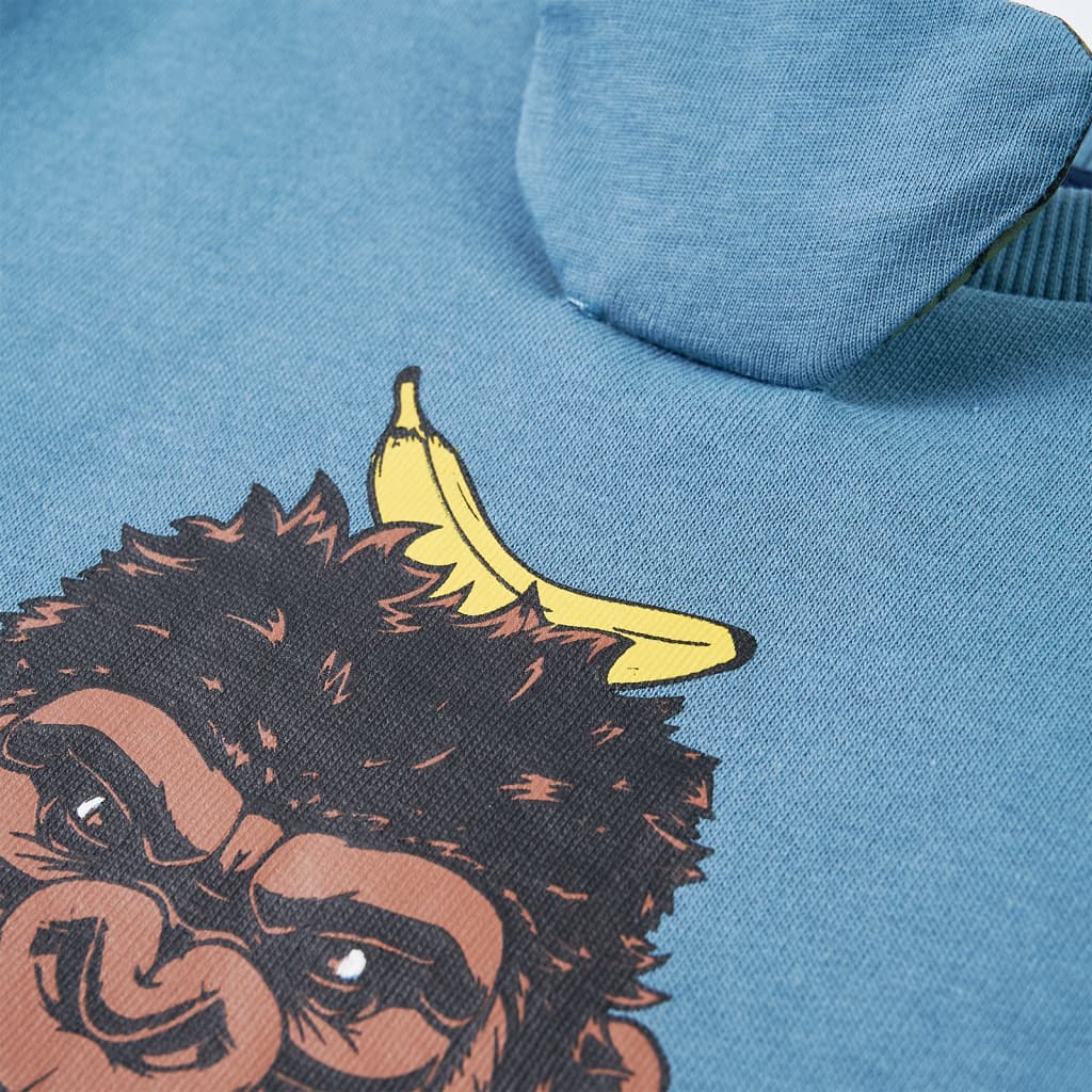 Sweatshirt til børn mellemblå str. 104