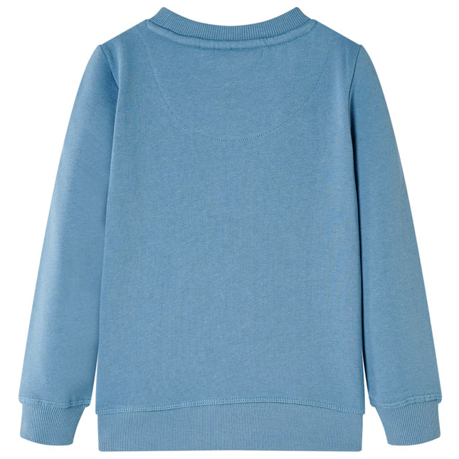 Sweatshirt til børn mellemblå str. 116