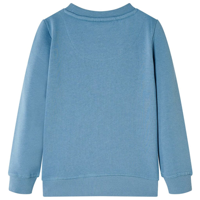 Sweatshirt til børn mellemblå str. 128
