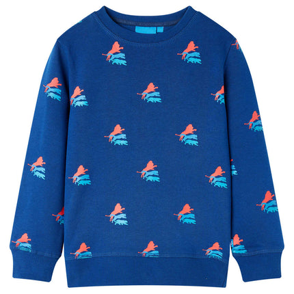 Sweatshirt til børn str. 116 mørkeblå