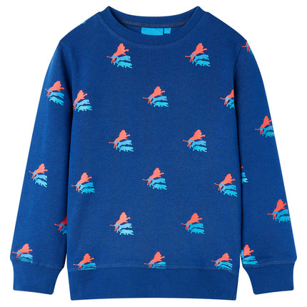 Sweatshirt til børn str. 128 mørkeblå