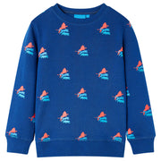 Sweatshirt til børn str. 128 mørkeblå