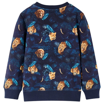 Sweatshirt til børn str. 104 marineblå