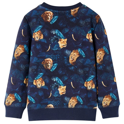Sweatshirt til børn str. 128 marineblå