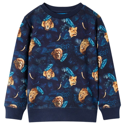Sweatshirt til børn str. 140 marineblå
