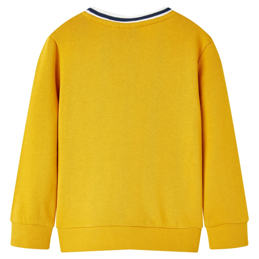 Sweatshirt til børn str. 104 okkergul