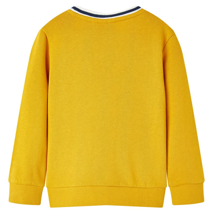 Sweatshirt til børn str. 140 okkergul