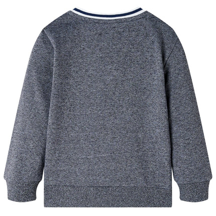 Sweatshirt til børn str. 104 blåmeleret