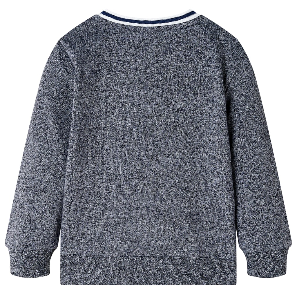 Sweatshirt til børn str. 104 blåmeleret