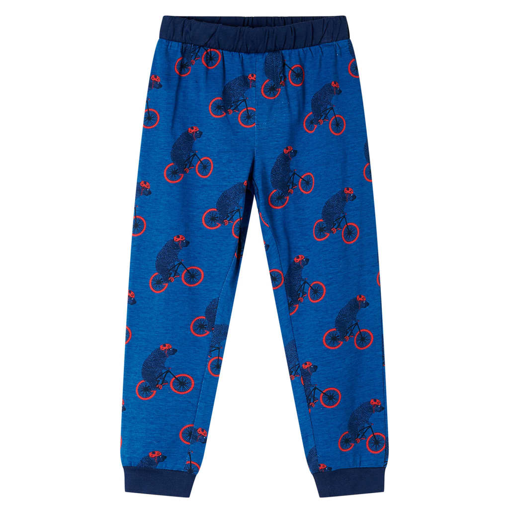 Pyjamas til børn str. 104 petroleumsblå