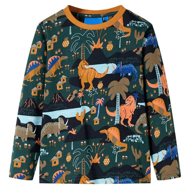 Pyjamas til børn str. 92 mørkegrøn